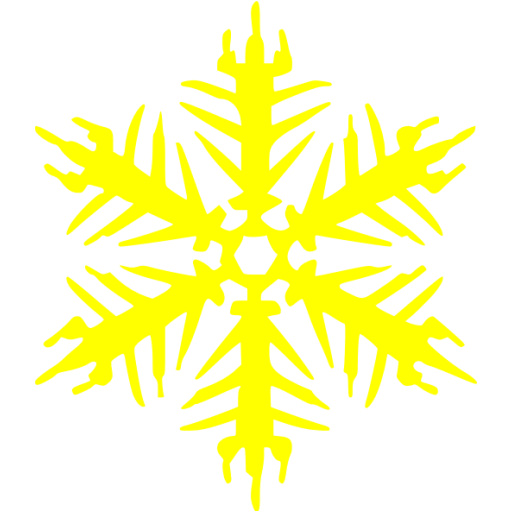 Yellow snowflake 16 icon - Free yellow snowflake icons
