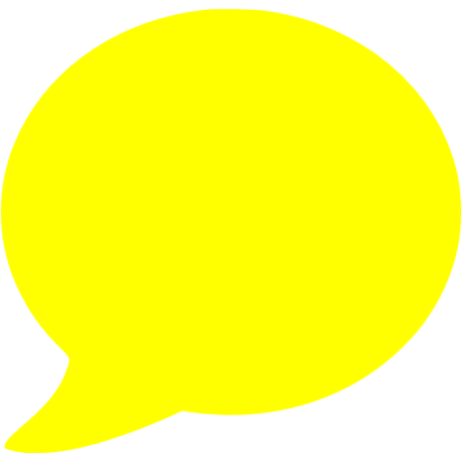 speech bubble yellow