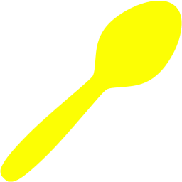 Yellow Spoon Icon Free Yellow Utensil Icons