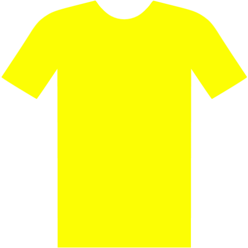 Yellow t shirt icon - Free yellow clothes icons