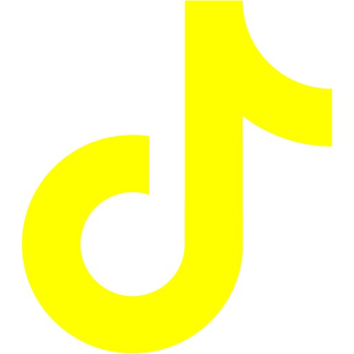 Yellow Tiktok Icon Free Yellow Social Icons