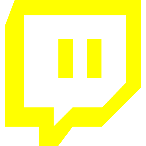 Yellow Twitch Tv Icon Free Yellow Site Logo Icons