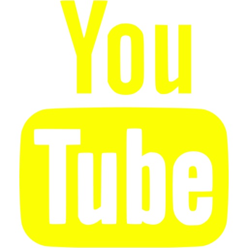 Yellow youtube 6 icon - Free yellow site logo icons