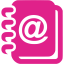 barbie pink address book icon