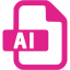 barbie pink adobe ai 2 icon