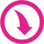 barbie pink arrow 245 icon