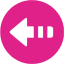 barbie pink arrow left 5 icon