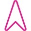 barbie pink arrow up 2 icon