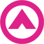 barbie pink arrow up 3 icon