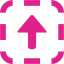 barbie pink arrow up 7 icon