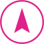 barbie pink arrow up 8 icon