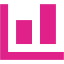 barbie pink bar chart 10 icon