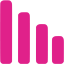 barbie pink bar chart 4 icon