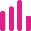 barbie pink bar chart 7 icon