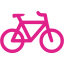 barbie pink bicycle icon