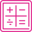 barbie pink calculator 4 icon