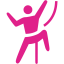 barbie pink climbing icon