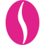 barbie pink coffee bean icon