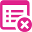 barbie pink delete property icon