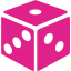 barbie pink dice icon