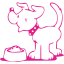 barbie pink dog 19 icon