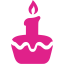 barbie pink easter cake icon