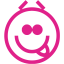 barbie pink emoticon 12 icon