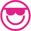 barbie pink emoticon 2 icon