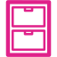 barbie pink filing cabinet 3 icon