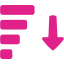 barbie pink generic sorting icon