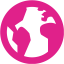 barbie pink globe 7 icon