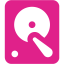 barbie pink hard disk icon