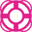 barbie pink lifebuoy icon