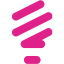 barbie pink lightbulb icon