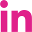 barbie pink linkedin icon