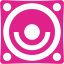 barbie pink loudspeaker icon