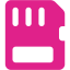 barbie pink memory card icon