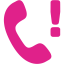 barbie pink missed call icon