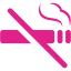 barbie pink no smoking icon