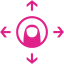 barbie pink omnidirectional drag icon