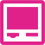 barbie pink self service kiosk icon