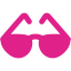 barbie pink sun glasses icon