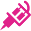 barbie pink tattoo machine icon