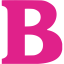 barbie pink text bold icon