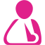 barbie pink triangular bandage icon