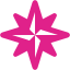 barbie pink wind rose icon