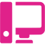 barbie pink workstation icon