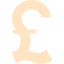 bisque british pound icon