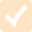 bisque check mark 8 icon