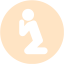 bisque praying icon